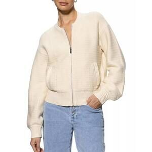 NEW SANCTUARY knitted bomber jacket in muslin